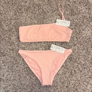 L*Space Ribbed Bikini NWT